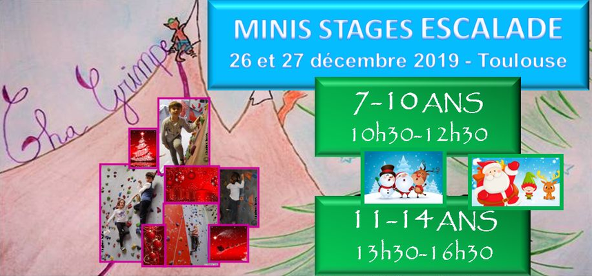 Mini Stage d'ESCALADE - Décembre 2019